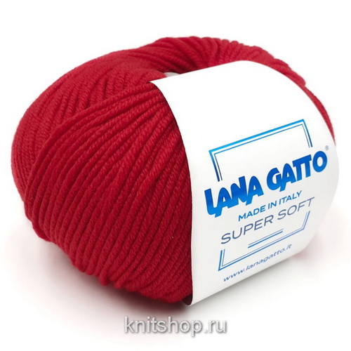 Lana Gatto Super Soft (10095 красный) 100%меринос 50 г/125 м