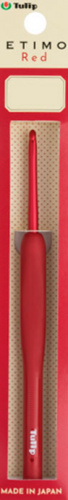 Крючок 3,5мм с ручкой Etimo Red, красный, алюминий/пластик, Tulip