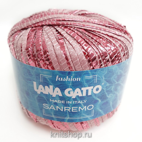 Lana Gatto Sanremo (9244 античная роза) 88% вискоза, 8% нейлон, 4% фольга 50г/75м