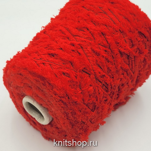 Filpucci Ermellino (24262 красный) 90% меринос, 10% па 150м/100гр мех, реснички