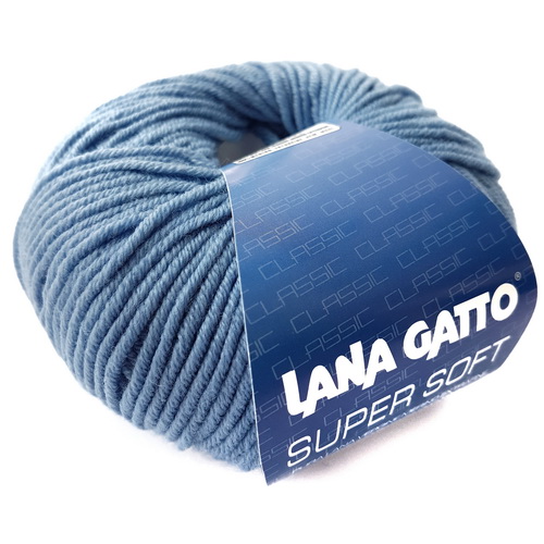 Lana Gatto Super Soft (13158 небесный) 100%меринос 50 г/125 м