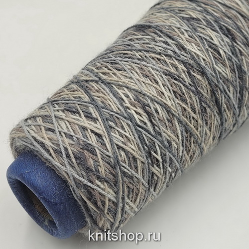 Sock Color (407 сизая дымка) 75% меринос, 25% па 420м/100гр классическая 4-х нитка