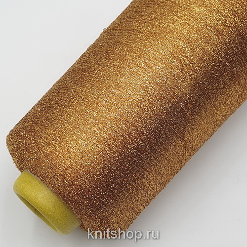 Sinflex (F433 золотая охра) 60% вискоза, 40% люрекс 7500м/100гр (бобинка 520гр)