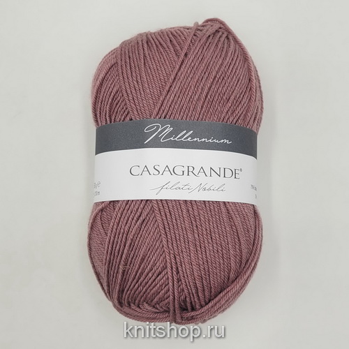 Casagrande Millennium (31.009 пыльная роза) 75% меринос экстрафайн, 25% па 50г/210м