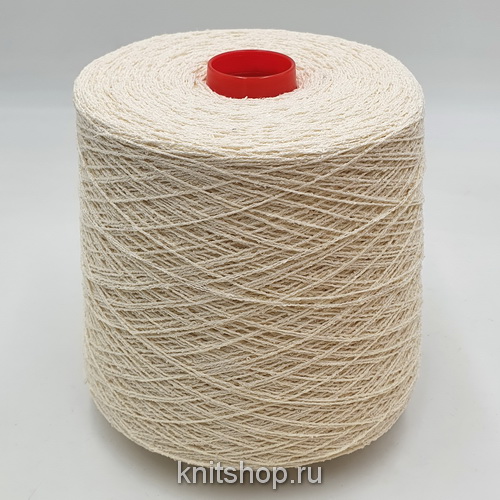 Zegna Baruffa Friset Lino (000001 сливочный) 76% лён, 24% па 3/90 300м/100гр