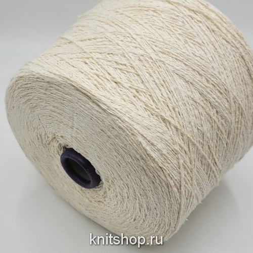 Filati Venezia Seta Bourette (Naturale сливочный) 100% шелк буретный 2/90 450м/100гр
