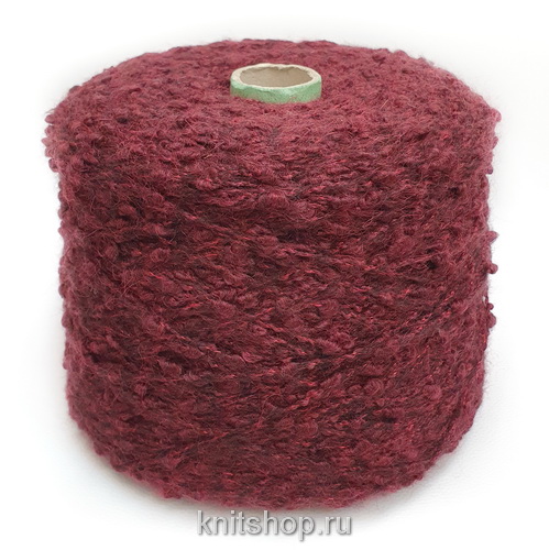 Ecafil Tango (785666 винный) меринос, акрил, па 130м/100гр букле с утолщениями, шишечки