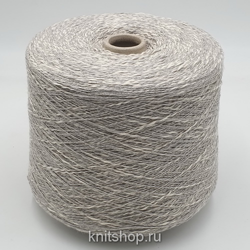 Millefili Slubbino (GrigioChiaro серый белый) 95% хлопок, 5% поликарбамид 680м/100гр фламме