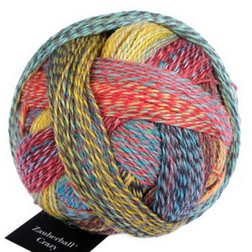 Schoppel Zauberball Crazy (1153-2429) 75% шерсть, 25% па 100г/420м