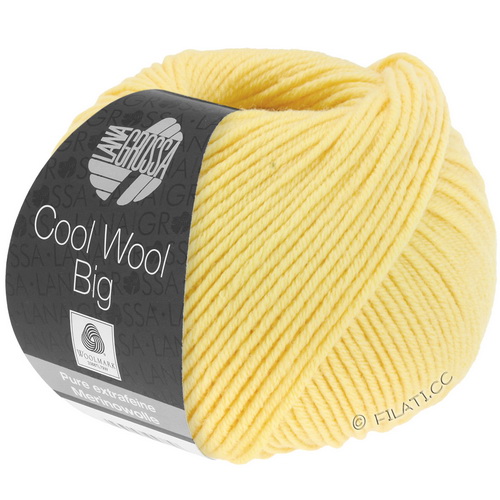 Lana Grossa Cool Wool Big uni (1007) 100% меринос экстрафайн 50 г/120 м