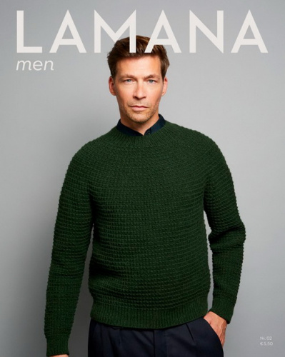 Журнал Lamana Men №02 (на немецком языке, с переводом на русский язык - вкладыш)