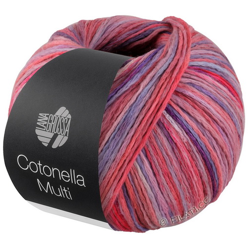 Lana Grossa Cotonella Multi (102) 75% хлопок пима, 25% па 100г/270м шнурок секционного окрашивания