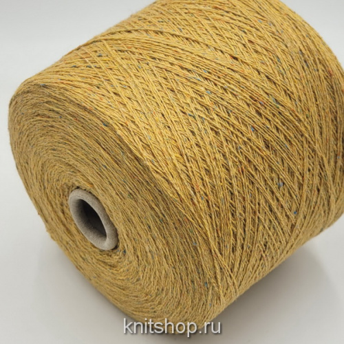Profilo Pigalle (Grano Tweed горчица твид) 55% меринос 25% шёлк 10% вискоза, 10%па 2/15 750м/100гр