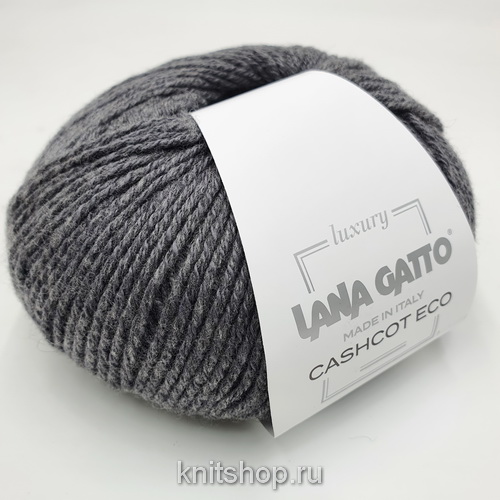 Lana Gatto Cashcot Eco (09193 графит) 50% кашемир, 50% хлопок 50 г/150 м