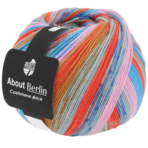 Lana Grossa About Berlin Cashmere Brick (842) 70% меринос, 5% кашемир, 25% полиамид 100 г/420 м