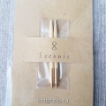 Спицы разъемные 5 см бамбуковые Shirotake KA Seeknit