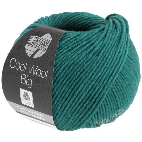 Lana Grossa Cool Wool Big uni (1003) 100% меринос экстрафайн 50 г/120 м