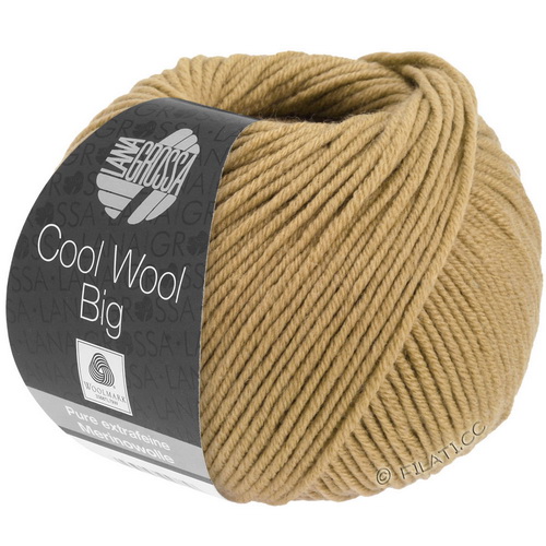 Lana Grossa Cool Wool Big uni (1009) 100% меринос экстрафайн 50 г/120 м