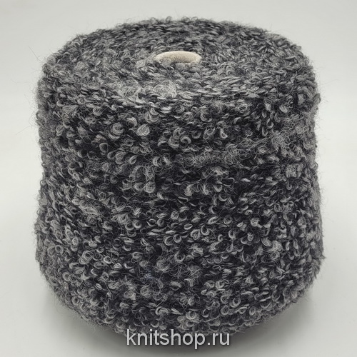 Zegna Baruffa Alpafur (620058 графит) 61% меринос, 35% альпака, 4% па 160м/100гр букле