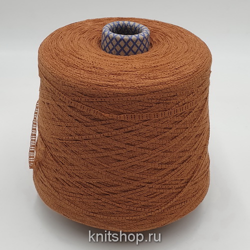 Filpiu Yarn Treelace (0C3009 корица) 100% хлопок 340м/100гр плоская ажурная лента