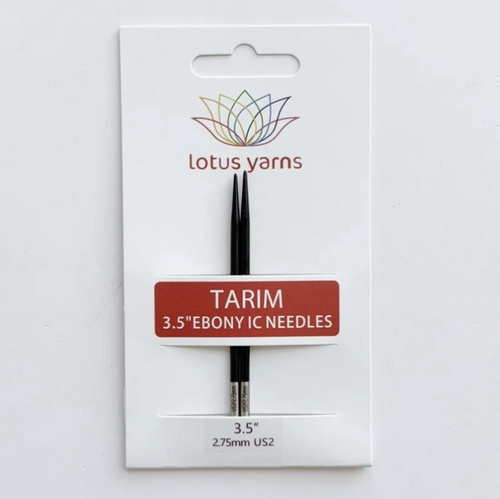 Спицы 8.5 см 5.5 мм TARIM 3.5" Ebony укороченные разъемные эбеновые Lotus Yarns