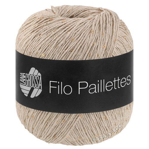 Lana Grossa Filo Paillettes (18) 55% хлопок, 39% полиэстер, 6% па, пайетки 50гр/155м