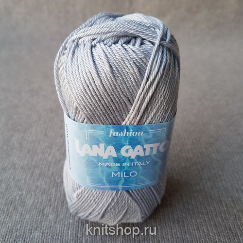 Lana Gatto Milo (8709 светло-серый) 100% хлопок 50 г/125 м