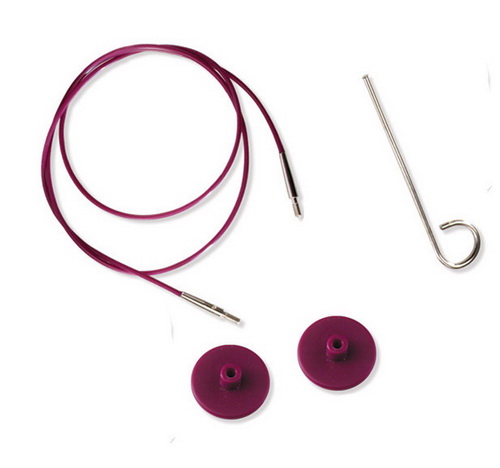 Леска 120см фиолетовая Knit Pro
