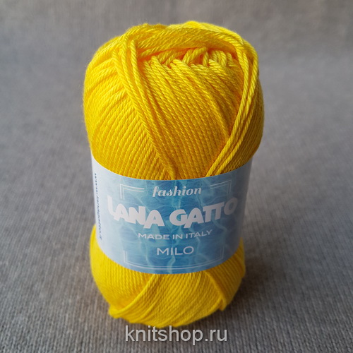 Lana Gatto Milo (8700 желтый) 100% хлопок 50 г/125 м
