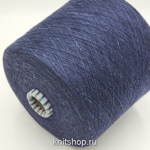 Zegna Baruffa Atena Soft (214243 темно-синий) 30% кашемир, 60% шёлк, 10% лён 3/80 2666м/100гр