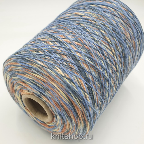 Lineapiu Sprint (7 синий серый желтый) 67% меринос, 33% па 550м/100гр