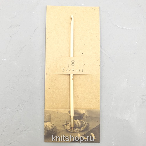 Крючок 4 мм 14см М2 тунисский разъемный бамбуковый Широтаке KA Seeknit