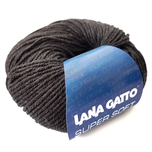 Lana Gatto Super Soft (20214 мокрый асфальт) 100%меринос 50 г/125 м