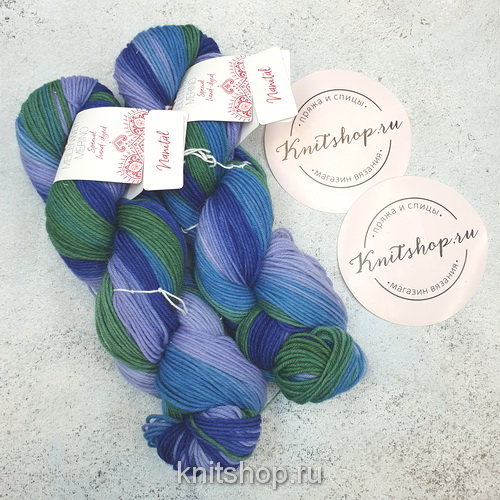 Lana Grossa Meilenweit 50 Special Hand-Dyed (222) 80% меринос, 20% полиамид 50г/210м