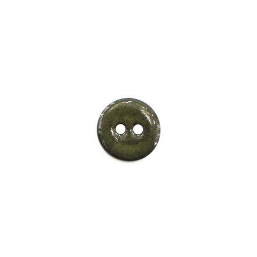 Пуговица размер 24L, диаметр 15мм цвет 2 зеленый, кокос, Katia Concept