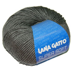 Lana Gatto Super Soft (20742 светлый графит) 100%меринос 50 г/125 м