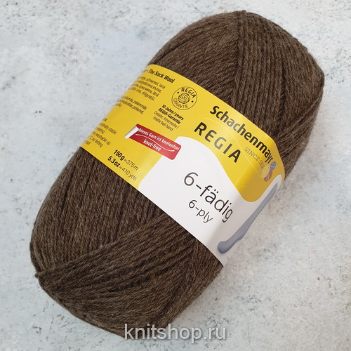 Schachenmayr Regia Uni 6-Ply, 6-ти нитка (02140 капучино) 75% меринос, 25% полиамид 150г/375м