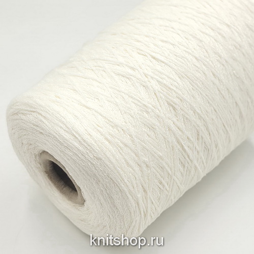 Loro Piana Cory (Bianco 1209 белый отбелка) 100% лён 420м/100гр шнурок