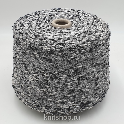 Cofil Noia Base (6054 белый, черный, шишибрики) 35%хлопок 31%акрил 25%па 9%вискоза 510м/100гр