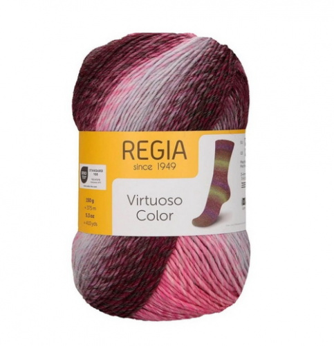 Regia Virtuoso Color (03081) 75% шерсть мериноса, 25% полиамид 150гр/375м