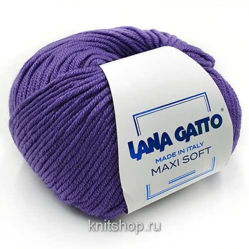 Lana Gatto Maxi Soft (14450 виола) 100% меринос экстрафайн 50 г/90 м