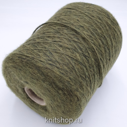 16 Micron (Verde оливка) 52% меринос экстрафайн 16 микрон, 32% кашемир, 16% па 400м/100гр шнурок