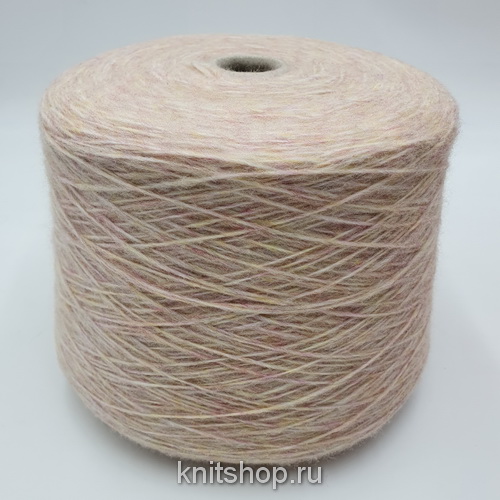 Pecci Filati Lhasa (310701 нежный персик меланж) 48% меринос, 10% кашемир, 42% па 420м/100гр шнурок