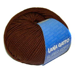 Lana Gatto Super Soft (10040 шоколад) 100%меринос 50 г/125 м