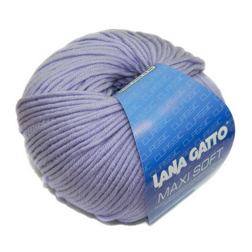 Lana Gatto Maxi Soft (10180 сирень) 100% меринос экстрафайн 50 г/90 м