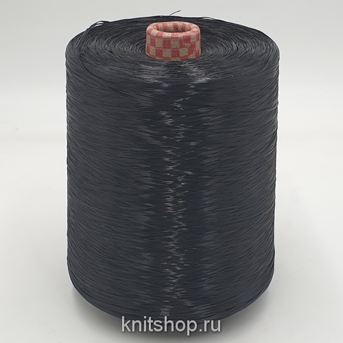 Pontova Yarn Rafia (Black черный) 100% вискоза 1100м/100гр (бобинка 940гр, продается штучно)