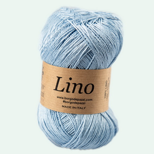 Borgo de'Pazzi Lino (91 голубой) 100% лён 50гр/165м