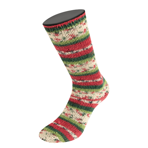 Lana Grossa Meilenweit 100 Christmas (6783) 75% меринос, 25% полиамид 100г/420м