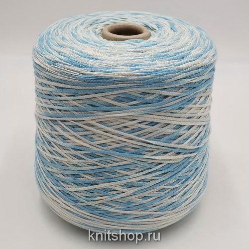 Be Me Va Kaido Multicolor (1 голубой белый мультиколор) 100% хлопок 400м/100гр шнурок