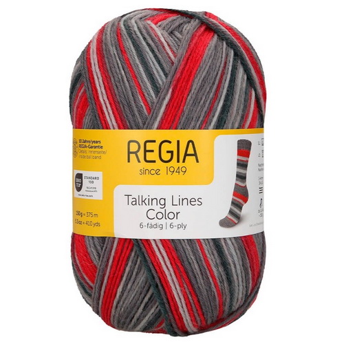 Regia Talking Lines Color 6-Ply (5100) 75% меринос, 25% полиамид 150г/375м